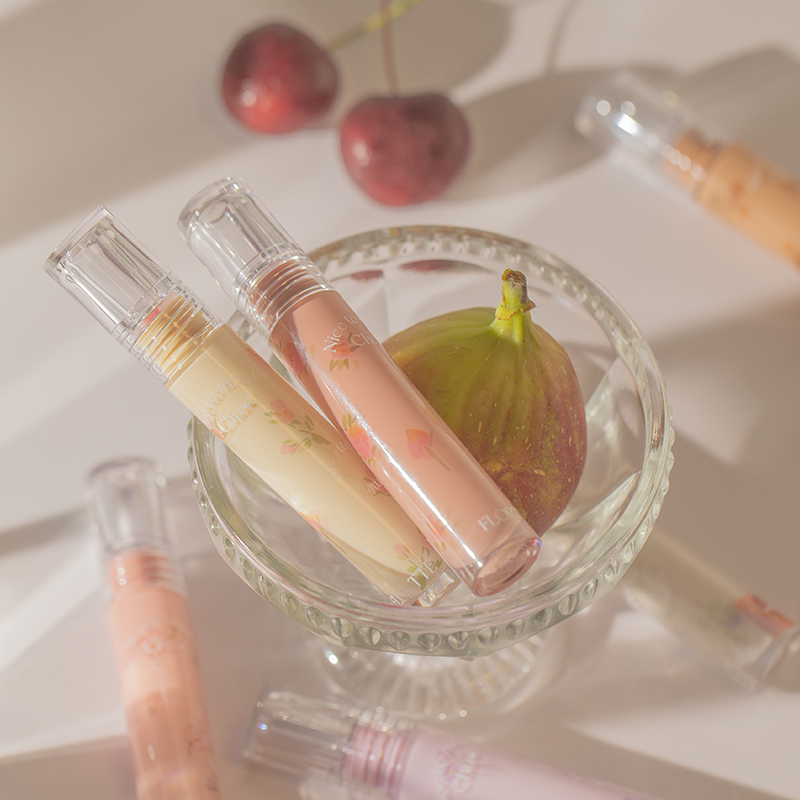 FLORTTE Heart-shaped Solid Lipstick Fine Flash Hydrogloss Lip Glaze 