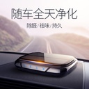 Solar-powered car air purifier for removing odors and formaldehyde from new cars, negative ion wireless car diffuser