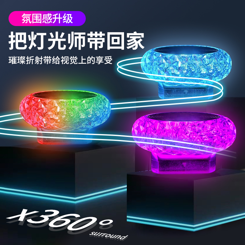 汽车usb车内饰led车载氛围灯光七彩小灯免接线