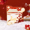 故宫淘宝｜紫禁城四季冰箱贴春夏秋冬创意拼接博物馆文创北京礼物