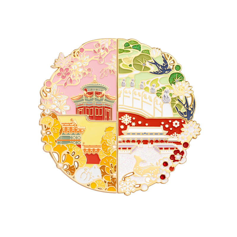故宫淘宝｜紫禁城四季冰箱贴春夏秋冬创意拼接博物馆文创北京礼物