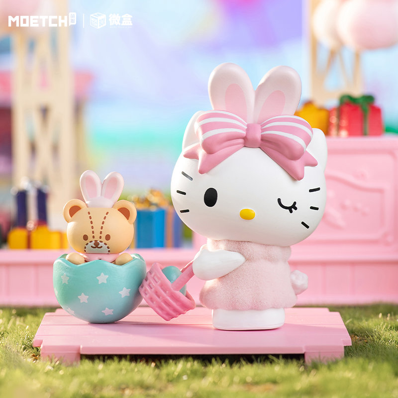 三丽鸥HelloKitty盲盒甜心玩伴凯蒂猫手办潮玩公仔摆件生日礼物女