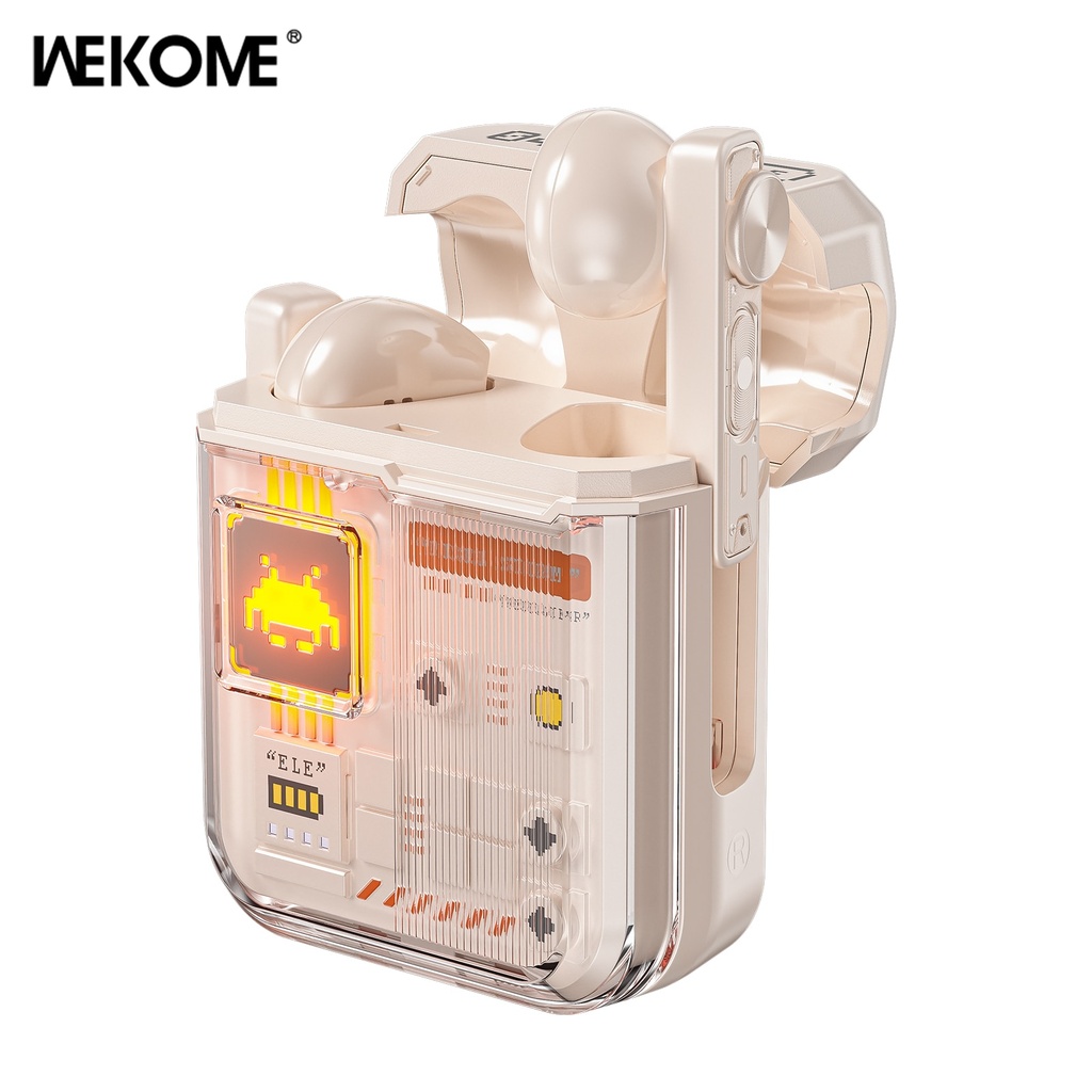 WEKOME VB04 复古视频游戏 ENC 双麦降噪蓝牙耳机 (White)