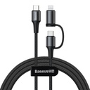 Baseus twins 2 in 1 cable Type-C to Type-C 60W Ip 20W Black