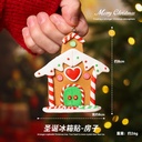 Hot-selling new Christmas decorations, cute resin cultural and creative stickers and pendants with personalized cartoon and creative magnetic suction for refrigerators.