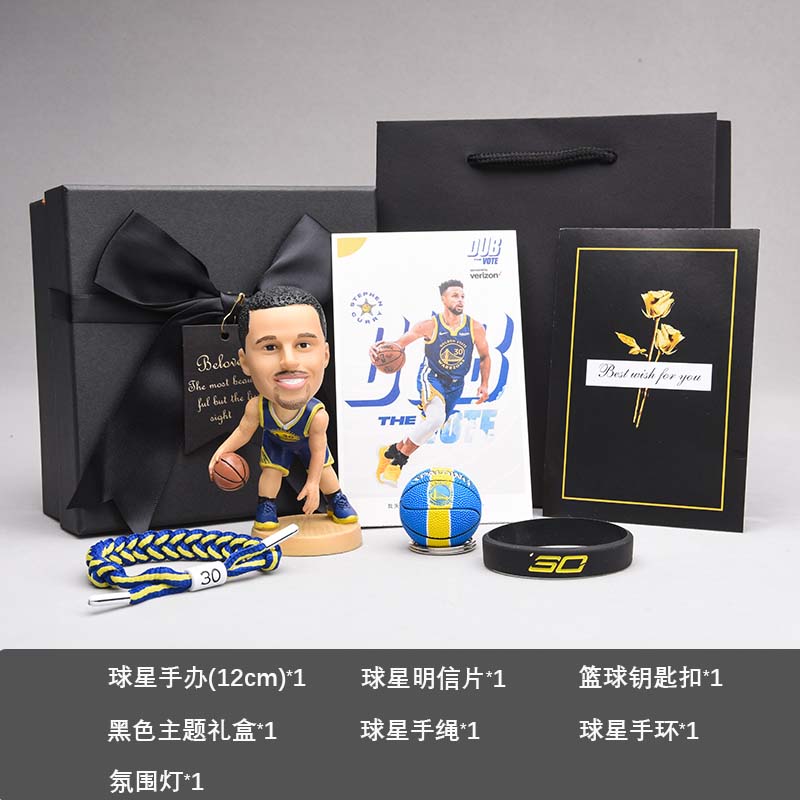 库里科比NBA手办手环篮球摆件球星周边收藏模型纪念品圣诞礼物男
