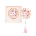 The Palace Museum Taobao | Peach Blossom Handheld Makeup Mirror, Portable Mirror, Cultural and Creative Product from the Museum, Ideal 8th March Festival or Birthday Gift