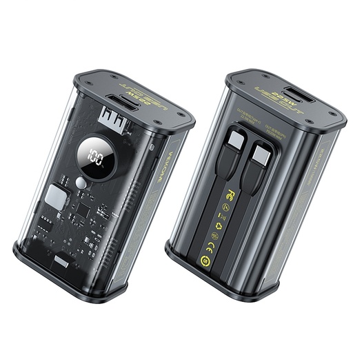 WEKOME WP-345 Super Fast Charging Transparent Mecha Power Bank (10000mAh)