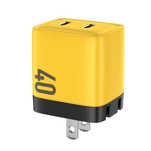 [SFWK0016] WEKOME WP-U128 40W Dual USB-C/Type-C Interface Gallium Nitride Charger,Specifications: US Plug