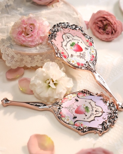 [sfhzx007] FLOWERKNOWS/Strawberry Rococo Hand Mirror