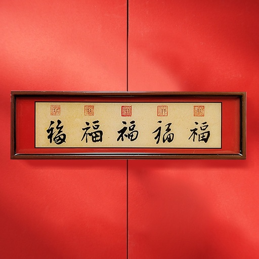 国潮中国风冰箱贴字牌猫肥家润平安喜乐新年百福喜庆礼品磁贴正品