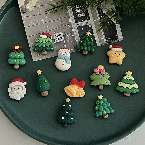[TFWCQT00003] Ins mini cute Christmas tree magnetic thumbtack refrigerator magnets, magnetic stickers, photo decorations, personalized and creative snowman