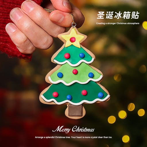 [TFWCQT00004] Hot-selling new Christmas decorations, cute resin cultural and creative stickers and pendants with personalized cartoon and creative magnetic suction for refrigerators.