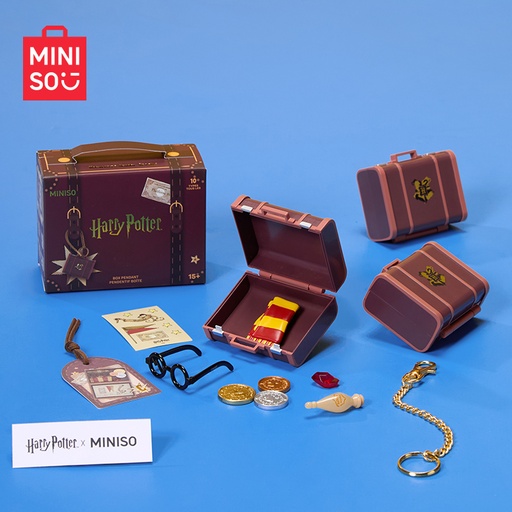 [TFMNS0001] MINISO名创优品哈利·波特系列霍格沃茨魔法学校行李箱盲盒挂件