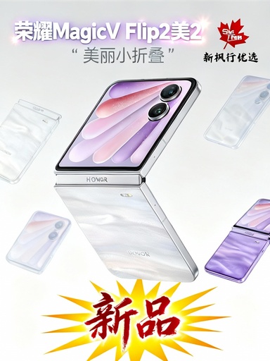Honor Magic V Flip2 small folding screen 5G mobile phone AI 200 million ultra-clear photo selfie/5500mAh Qinghai Lake battery official flagship store official genuine