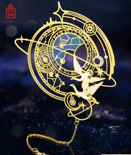 12 Monthly Metal Bookmarks: Classic Chinese Style Museum Cultural and Creative Products